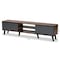 Baxton Studio Clapton Modern and Contemporary Multi-Tone Grey and Walnut Brown Finished Wood TV Stand 179-11225-Zoro - alternate 6
